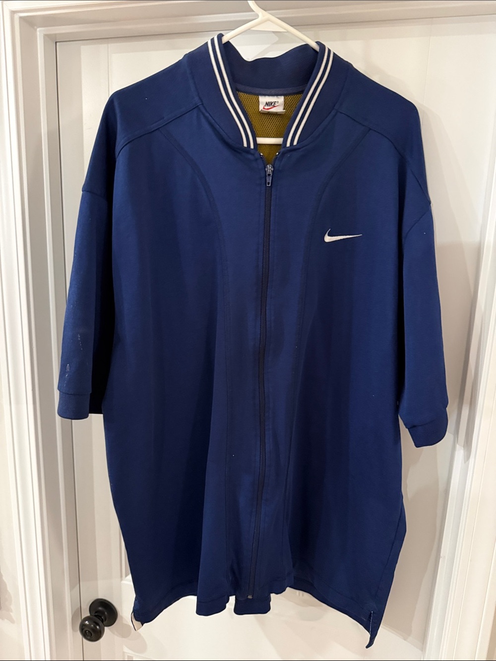 Nike Royal Blue Full-Zip Jacket with White Swoosh